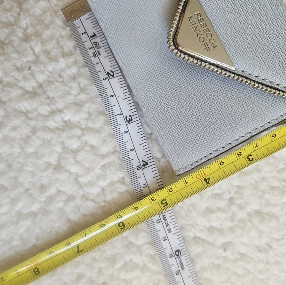 Rebecca Minkoff Grey leather clutch w mini wallet - Picture 6 of 12